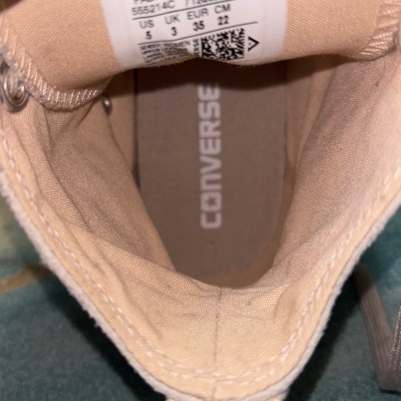 Converse Chuck Taylor All Star Hi Womens Size 5 Papyrus Ivory Snake Sneakers - Picture 9 of 9